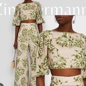 Zimmermann postcard pink pant